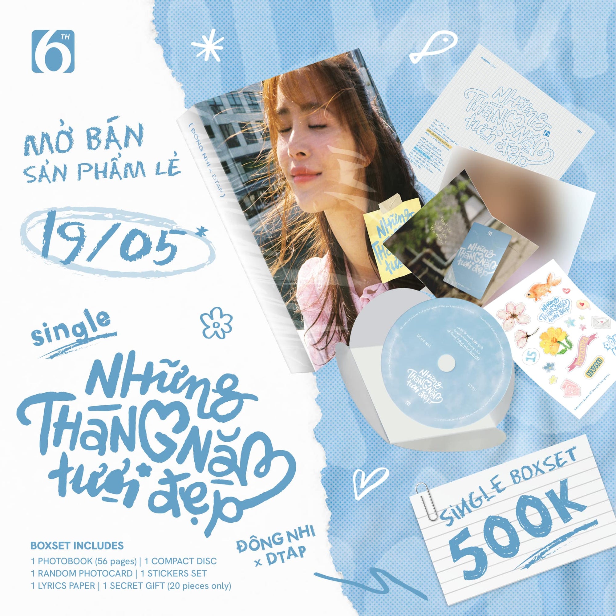 Đông Nhi &amp; DTAP - Những Tháng Năm Tươi Đẹp Single CD (Box Set)