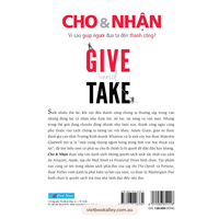 [BACK-ORDER] Cho và Nhận - Give And Take