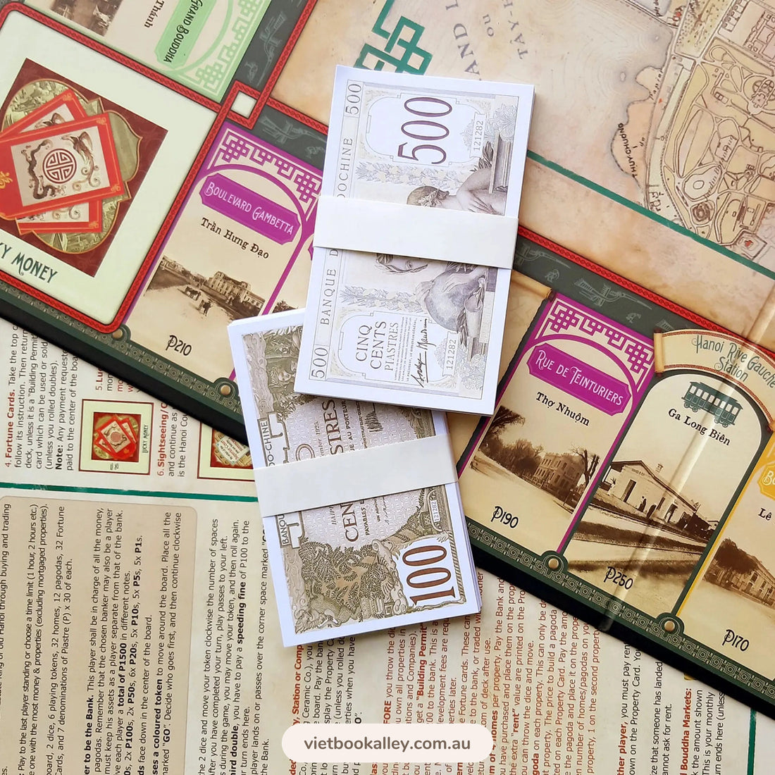 Vintage Hanoi Opoly (Board game)